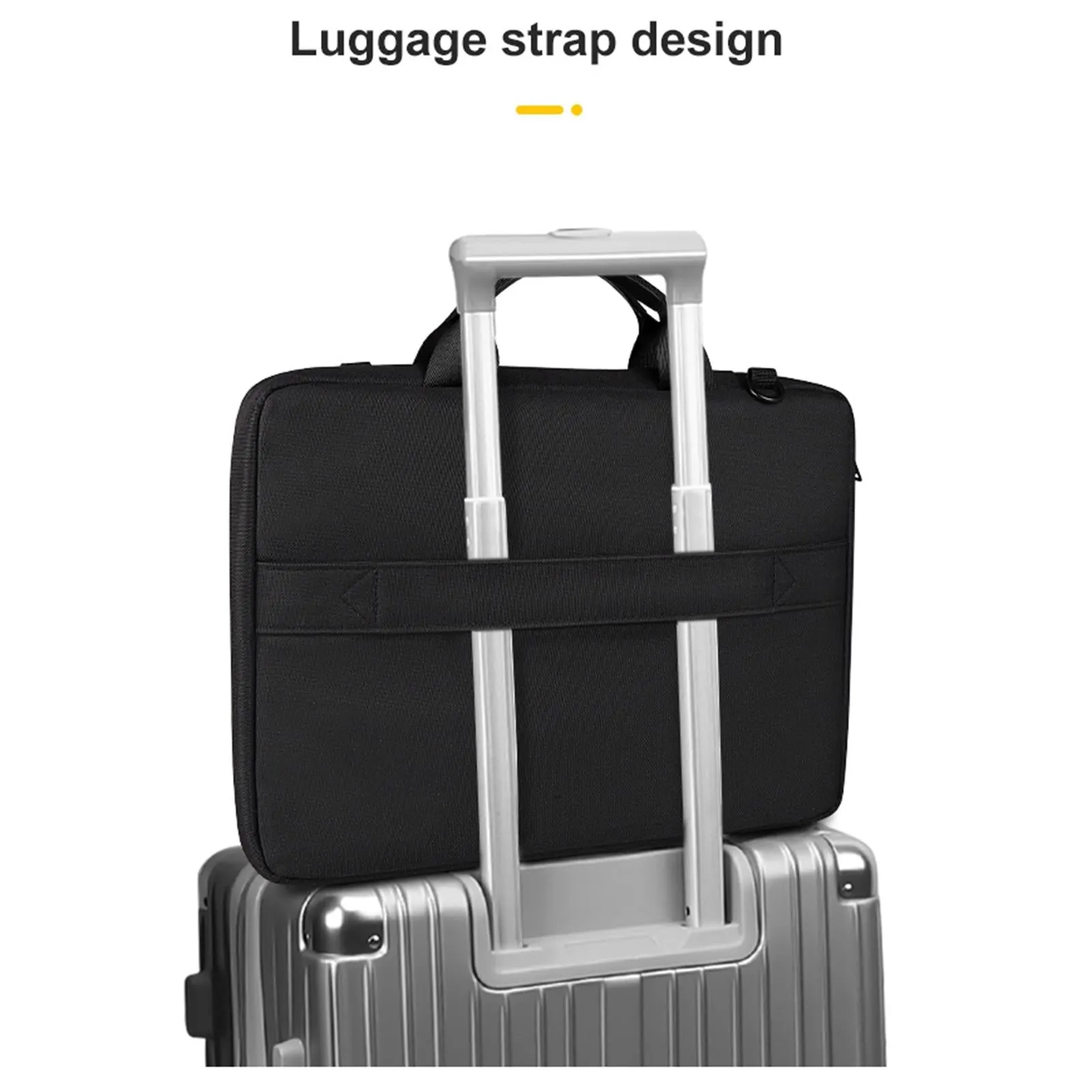 13.3 Inch Detachable Shoulder Laptop Bag - Thickened Polyester