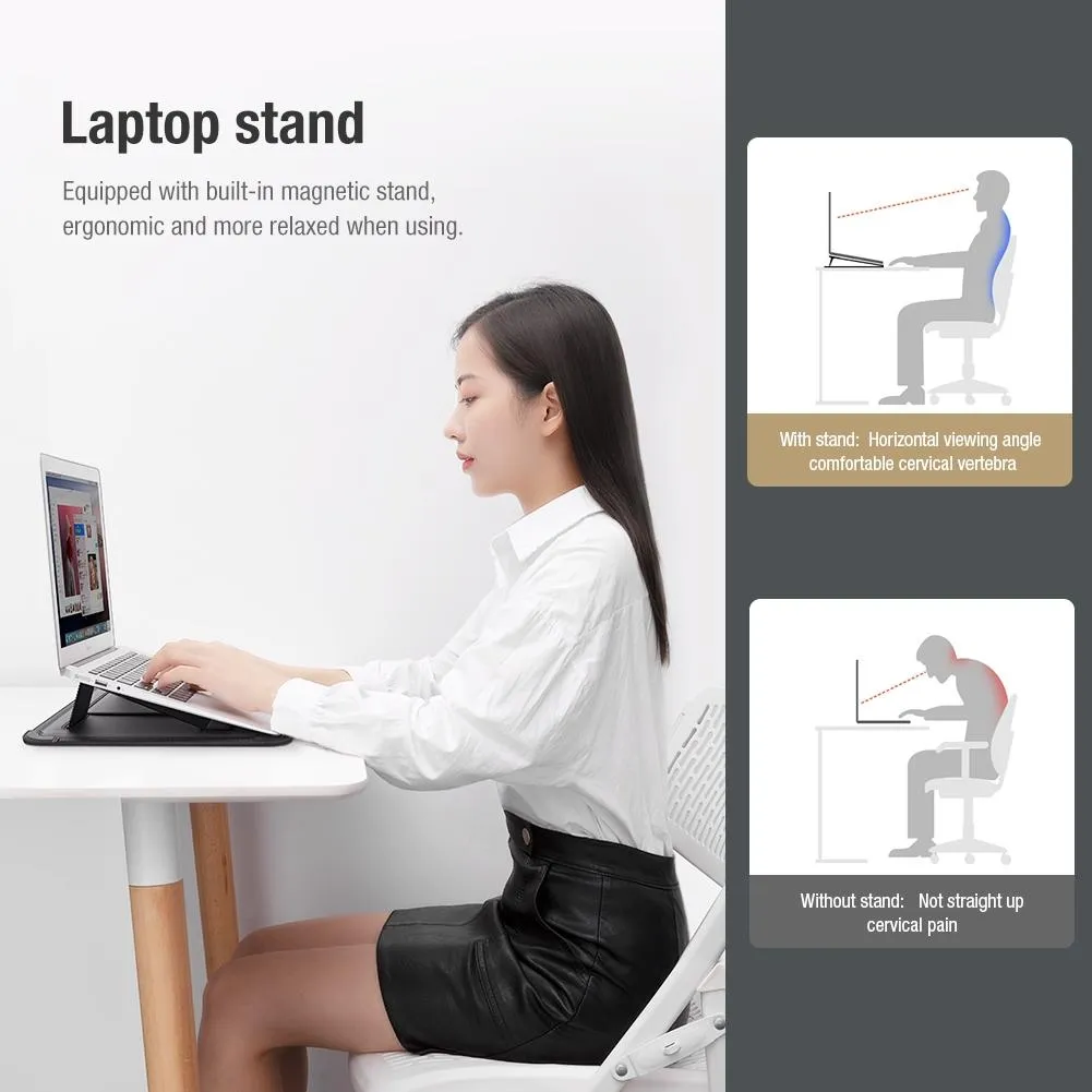 14.0 Inch Water Wave Texture Laptop Sleeve - Versatile Design