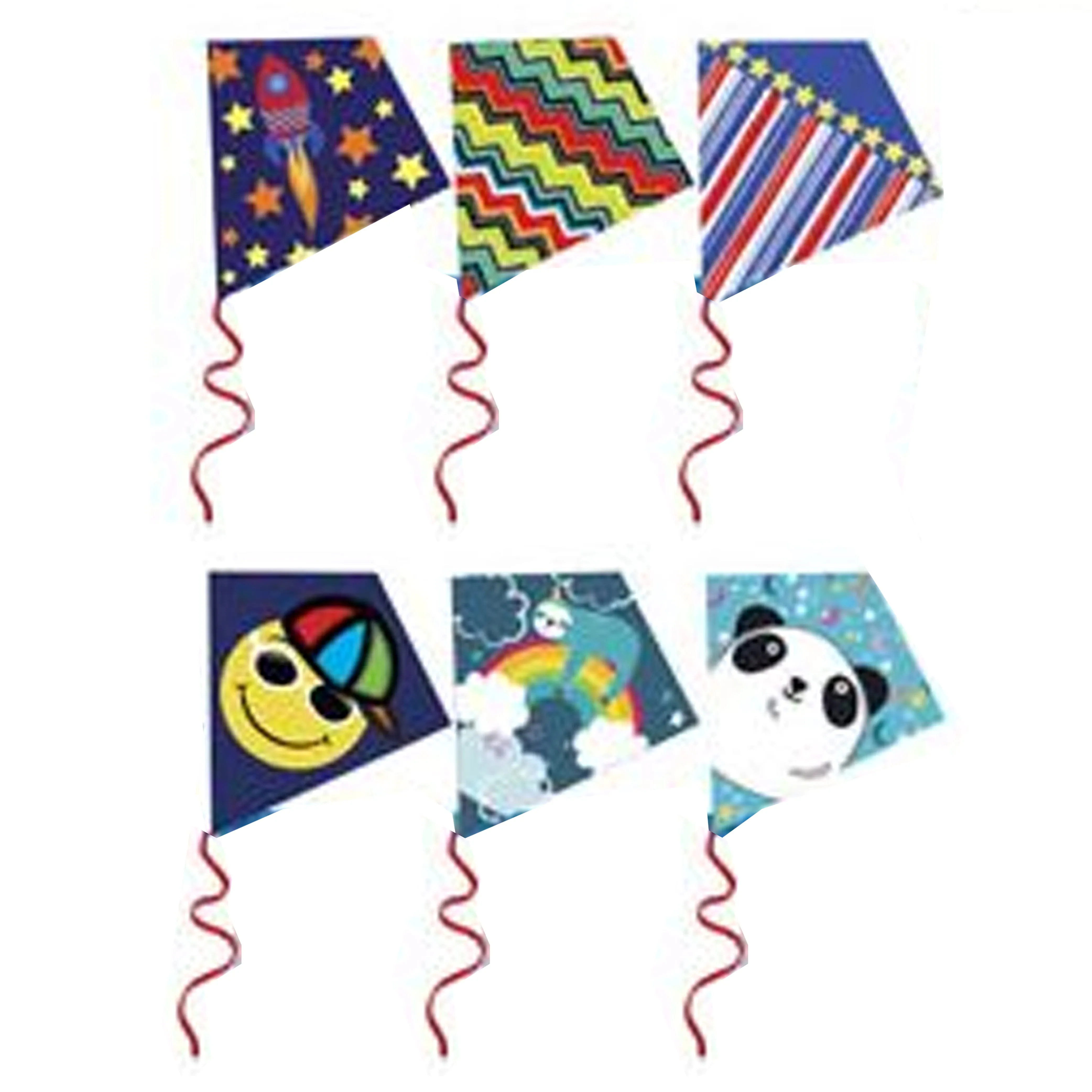 2 Packs Easy Flyer Diamond Kite Fun Kid Beach Fly Park Outdoor Games Plastic Toy