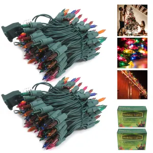 200 Multicolor Mini Lights Christmas Light Set Holiday Decoration Indoor Outdoor