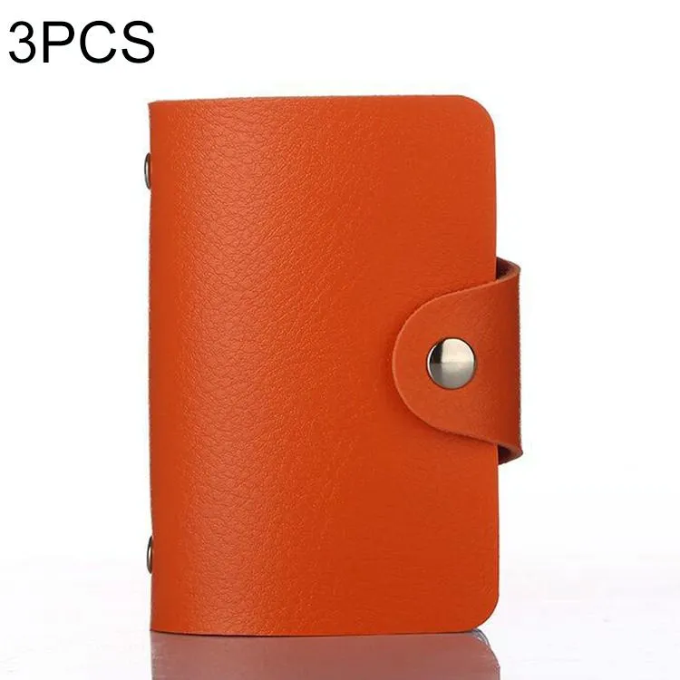 3 Pcs Upgraded Card Bag Transparent Business Card Holder With 12 Slots