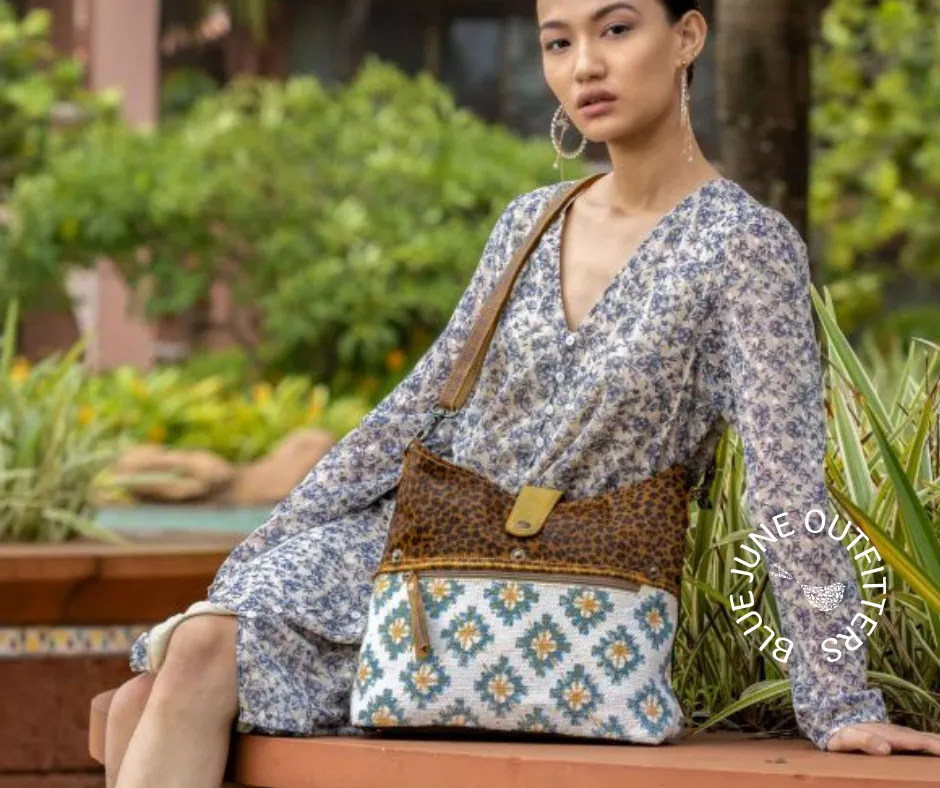 Bounce Back Hair On Leather & Canvas Purse by Myra Bag