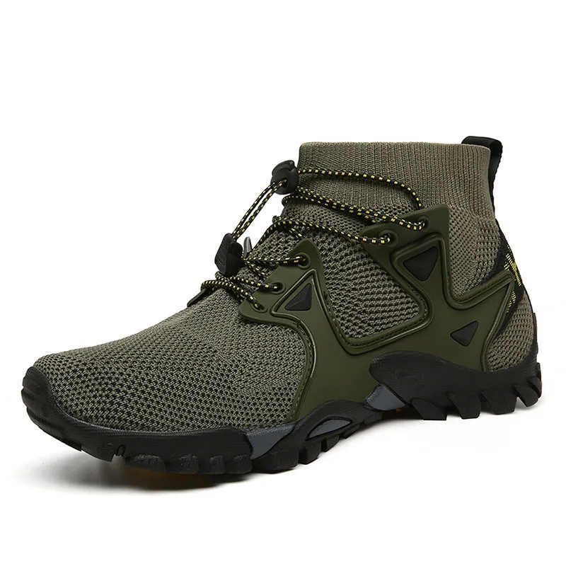 Breathable High-top Outdoor Hiking Shoes Men's Sports Mountain Climbing Amphibious