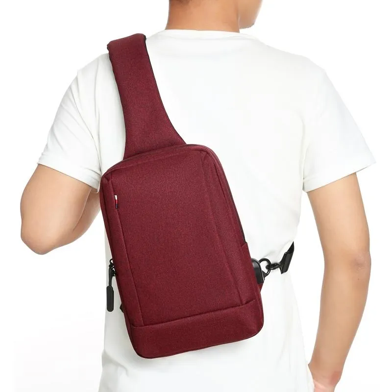 Business Chest Bag Oxford Cloth One Shoulder Crossbody