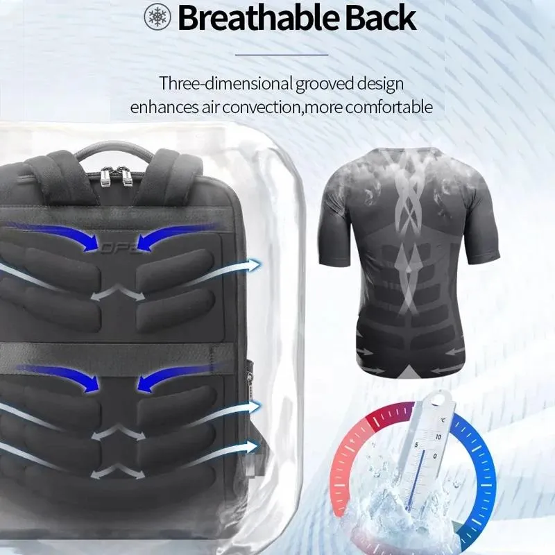 Deluxe Waterproof Laptop Backpack with Usb & Type-c Port - Large Capacity