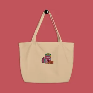 Haw Flakes Embroidered Large Tote