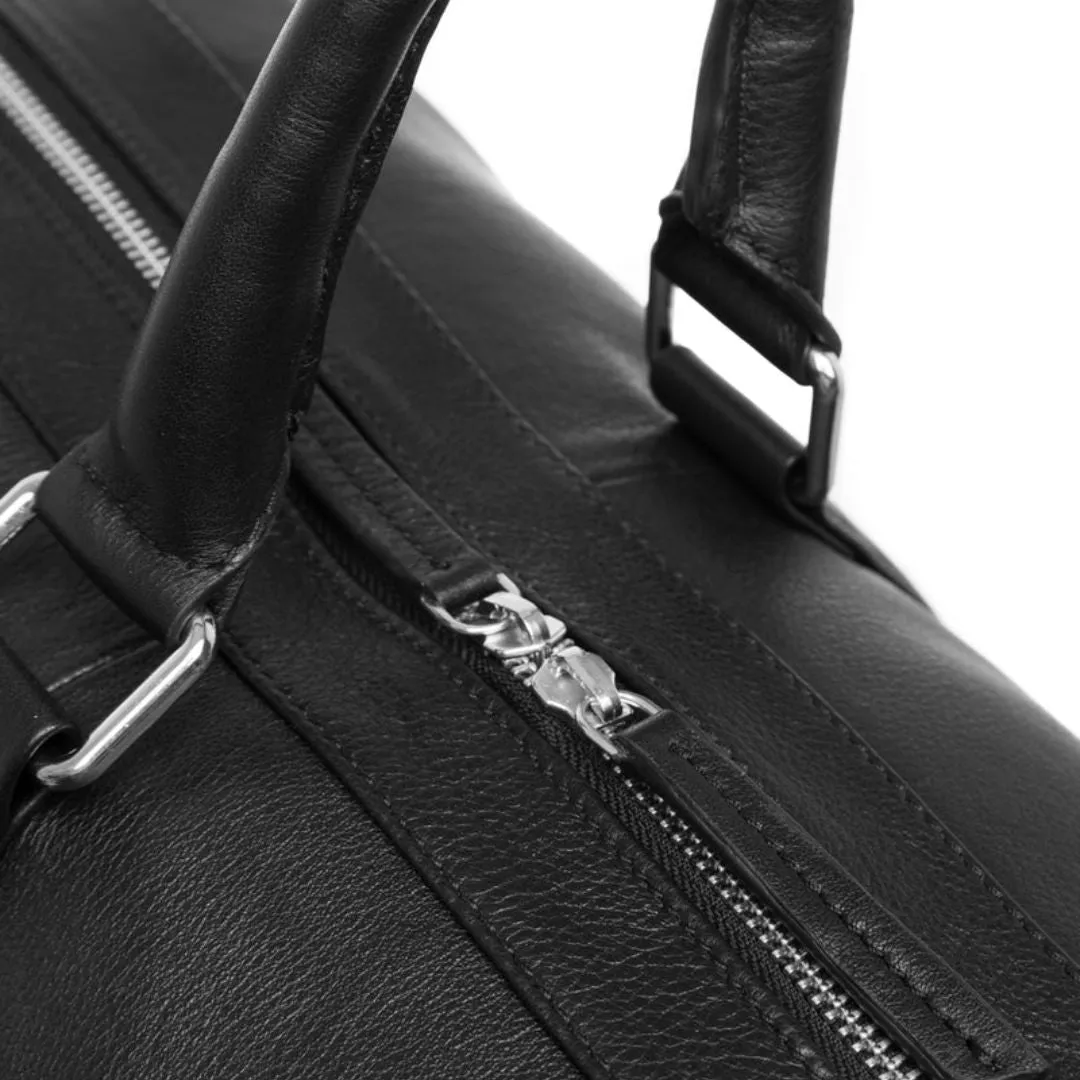Leather Weekend Bag (Black)